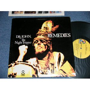 画像: DR. JOHN - REMEDIES  ( Matrix #A) ST-C-701823-E  GB /B) ST-C-701824-C  GB )  ( Ex++/Ex+++ ) /  1974 US AMERICA ORIGINAL  1st Press "YELLOW Label" 1st Press "1841 BROADWAY" Used LP 