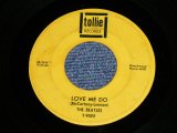 画像: The BEATLES - LOVE ME DO / P.S. I LOVE YOU  (Matrix #  A) 63-3188 /B) 63-3189    FAT SOUND VERSION)  ( Ex Looks:VG+++/VG++ ) / 1964  US AMERICA  ORIGINAL "YELLOW with Black Print Label" Used 7" Single 