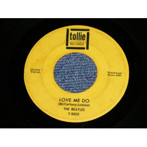 画像: The BEATLES - LOVE ME DO / P.S. I LOVE YOU  (Matrix #  A) 63-3188 /B) 63-3189    FAT SOUND VERSION)  ( Ex Looks:VG+++/VG++ ) / 1964  US AMERICA  ORIGINAL "YELLOW with Black Print Label" Used 7" Single 