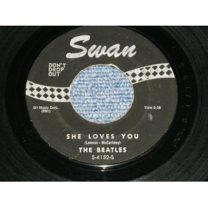 画像: THE BEATLES - SHE LOVES YOU /I'll GET YOU (Matrix #   A) S-4152-1 △49544    B) S-4152-S  △49545      MASTERING RECO-ART PHILA    HEAVY "LOUD CUT" ) ( Ex Looks:Ex++/Ex Looks:Ex++) / 1963 US AMERICA Black Label With SILVER Print Used 7" SINGLE ORIGINAL