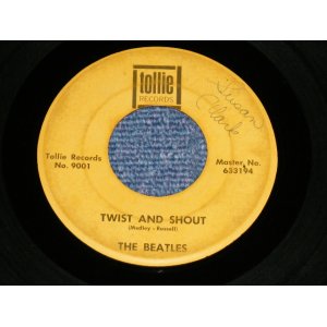 画像: The BEATLES - THERE'S A PLACE / TWIST AND SHOUT(Matrix # A) 63-3193 △51071/B) 63-3194  △51071-x )  (VG+++/VG+++ : WOL, WEAR ) / 1964  US AMERICA  ORIGINAL "YELLOW with Black Print Label" Used 7" Single 