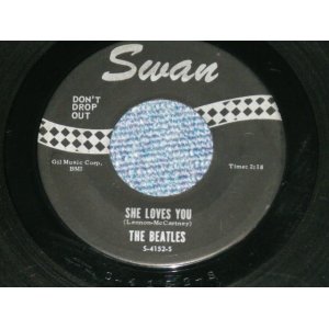 画像: THE BEATLES - SHE LOVES YOU /I'll GET YOU (Matrix # A) S-4152-I-1   B) S-4152-S-1     MASTERING RECO-ART PHILA  ) ( Ex+/Ex+) / 1963 US AMERICA Black Label With SILVER Print Used 7" SINGLE ORIGINAL+