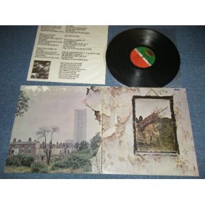 画像: LED ZEPPELIN - IV ( Matrix Number A)ST-A-712285-C PR  PORKY /B)ST-A-712286-O  PR PECKO DUCK )( Ex/Ex+++ Looks:Ex++) / 1970 US ORIGINAL  1st Press "RED & GREEN Label" 2nd Press "Large 75 ROCKFELLER Label" Used LP With Original Inner sleeve