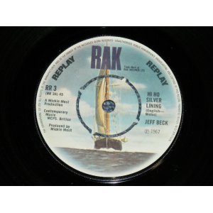 画像: JEFF BECK - HI HO SILVER LINING : BECK'S BOLERO / ROCK MY PRIMSOUL (MINT-/MINT- )  / 1972  UK ENGLAND  REISSUE  Used 7"45  Single 