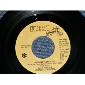 画像: DAVE DAVIS of THE KINKS - IMAGINATION REAL : WILD MAN  (MINT-/MINT- )  / 1980  US AMERICA  ORIGINAL "PROMO"  Used 7" Single 