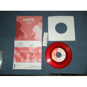 画像: The WHITE STRIPES - LET'S SHAKE HANDS : LOOK ME OVER CLOSELY   ( Ex++/MINT- )  / 1997  US AMERICA  ORIGINAL "1st Edition"  "RED WAX Vinyl" Used 7"  Single with PICTURE SLEEVE 