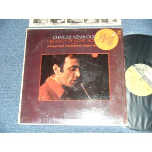 画像: CHARLES AZNAVOUR  - HIS KIND OF LOVE SONGS  ( MINT-/MINT-)  / 1967 US AMERICA  ORIGINAL 1st Press "MULTI COLOR Label" Used LP