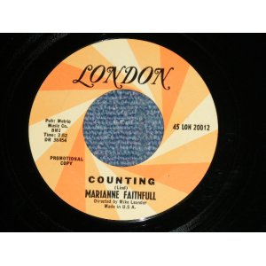 画像: MARIANNE FAITHFULL -  COUNTING : TOMORROW'S CALLING (Ex+++/Ex+++ )  / 1966 US AMERICA  ORIGINAL "PROMO ORANGE Label" Used 7"Single