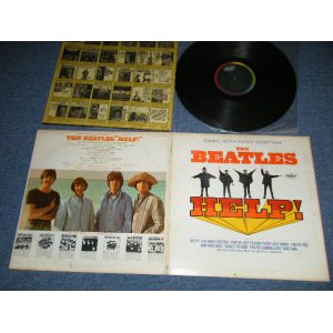 画像: The BEATLES -  HELP! ( Matrix #  A)  M1-2386-F7#5 / B)  M2-2386-F-7 ) ( Ex++/Ex++  EDSP ) / 1965 US AMERICA ORIGINAL "BLACK with COLOR BAND Label" MONO Used LP 