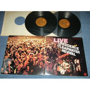 画像: CCR CREEDENCE CLEARWATER REVIVAL -    LIVE IN EUROPE ( Matrix     A) CCR-1A-A B1  1014173  　B)  CCR-1B  2      1014173    C) CCR-1 C  2      1014173  　D)  CCR-1D  2  D )  (Ex++/MINT- ) / 1973 US AMERICA ORIGINAL "BROWN Label" Used 2-LP