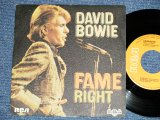 画像: DAVID BOWIE - FAME : RIGHT  (Ex++/MINT-) /  1978 SPAIN  ORIGINAL Used 7"SINGLE with PICTURE SLEEVE