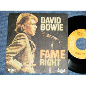 画像: DAVID BOWIE - FAME : RIGHT  (Ex++/MINT-) /  1978 SPAIN  ORIGINAL Used 7"SINGLE with PICTURE SLEEVE