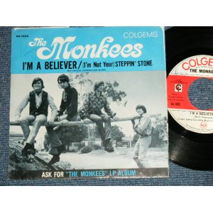 画像: THE MONKEES - I'M A BELIEVER : STEPPIN' STONE  (Ex++/Ex++ SWOFC )  / 1966 US AMERICA ORIGINAL 1st Press Jacket"  Used 7" Single 