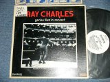 画像: RAY CHARLES -  GENIUS LIVE IN CONCERT (Ex+/MINT- STOFC, EDSP)  / 1973 US AMERICA ORIGINAL "QUADRAPHONIC / 4 CHANNEL" "WHITE Label PROMO" MONO Used LP 