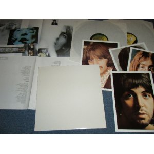 画像:  BEATLES  - THE BEATLES ( WHITE ALBUM : All Inserts ) ( Matrix #  YEX 709-8 C-1-1 /YEX 710-9-1-1 /YEX 711-441-1   /YEX 712-3-1-1  )  /  1990s UK REISSUE "DMM/DIRECT METAL MASTER ) BRAND NEW 2-LP 