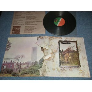 画像: LED ZEPPELIN - IV ( Matrix # A) R112014 A-L SPC 1-1  B) R112014 B PR AT GP SM-4-1) ( Ex/MINT- WOFC) /1975 Version  US AMERICA  1st Press "RED & GREEN Label" 3rd Press "Small 75 ROCKFELLER Label" Used LP With Original Inner sleeve