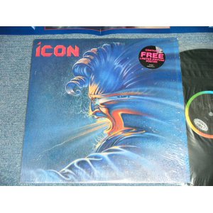 画像: ICON - ICON  (with POSTER)  (Ex+++/Ex++ Looks:VG++, MINT-)  / 1984 US AMERICA ORIGINAL Used LP 