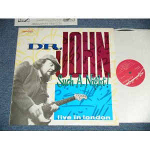 画像: DR. JOHN - SUCH A NIGHT : LIVE IN LONDON   ( MINT/MINT) / 1984  UK ENGLAND   ORIGINAL Used LP