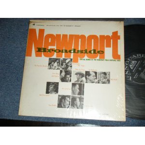 画像: v.a. (BOB DYLAN, PETE SEEGER, TOM PAXTON, SAM HINTON, BOB DAVENPORT, FREEDOM SINGERS, JIM GARLAND, ED McCURDY, PHIL OCHS, PETER LA FARGE, JOAN BAEZ) - NEWPORT BROADSIDE : Recorded Live At The NEwMIewport Folk Festival 1963 (MINT-/MINT-) / 1964 US AMERICA Original STEREO 1sT Press "BLACK  Label" Used LP 