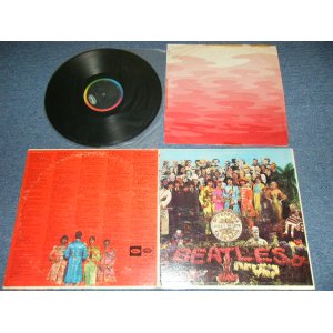 画像:  BEATLES  - SGT PEPPERS LONELY HEARTS CLUB BAND (Matrix #    A) MAL-1-2653-F11   B) MAL-2-2653-H-10) Ex-/Ex++ EDSP) / 1967 US AMERICA ORIGINAL "BLACK With RAINBOW Label" "MONO" Used LP 