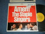 画像: The STAPLE SINGERS - AMEN! (VG, Ex+/MINTEDSP, STAMPOBC,TEAR OFC-)  / 1965 US AMERICA  ORIGINAL  "YELLOW  Label"  Used LP 