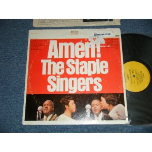 画像: The STAPLE SINGERS - AMEN! (VG, Ex+/MINTEDSP, STAMPOBC,TEAR OFC-)  / 1965 US AMERICA  ORIGINAL  "YELLOW  Label"  Used LP 