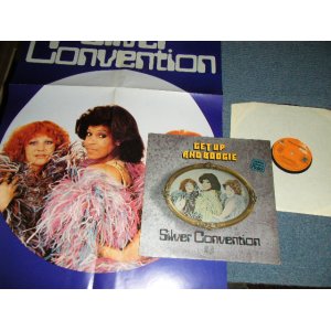 画像: SILVER CONVENTION - GET UP  AND BOOGIE  : With POSTER (Ex++/MINT-) / 1976 WEST-GERMANY  GERMAN ORIGINAL Used LP 