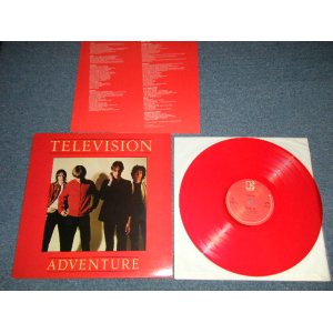 画像: TELEVISION -  ADVENTURE ( Ex+++/MINT- )  / 1978 UK ENGLAND ORIGINNAL "RED WAX Vinyl"  Used LP