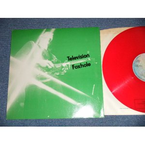 画像: TELEVISION -  FOXHOLE ( Ex+++/MINT- )  / 1978 UK ENGLAND ORIGINNAL "RED WAX Vinyl"  "LIMITED" Used  12" Single 