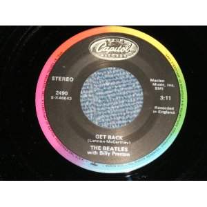 画像: The BEATLES - GET BACK : DON'T LET ME DOWN (MINT-/MINT-) /  US AMERICA REISSUE Used 7" Single 