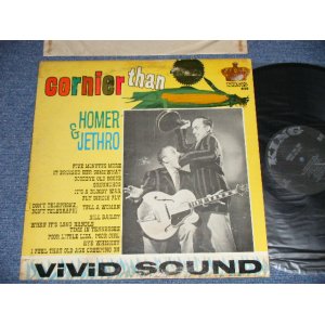 画像:  HOMER & JETHRO - CORNIER THAN CORN ( Ex, VG++/Ex+++ TAPEon EDGE, STOFC ) / 1963 US AMERICA  ORIGINAL  "MONO"   Used LP 