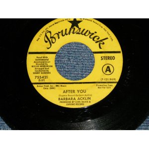 画像: BARBARA ACKLIN - AFTER YOU / MORE WAYS THAN ONE  (Ex/Ex)  / 1969 US AMERICA ORIGINAL "YELLOW LABEL PROMO" Used 7"45  Single