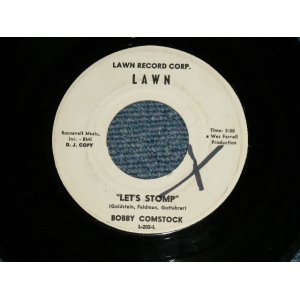 画像: BOBBY COMSTOCK - LET'S STOMP : I WANT TO DO IT  (60's MOD / GARAGE )  (Ex+/Ex+ WOL) / 1963  US AMERICA ORIGINAL  "WHITE LABEL PROMO" Used  7" Single 