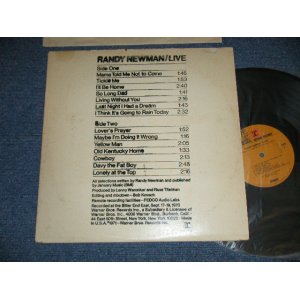 画像: RANDY NEWMAN - LIVE  ( Matrix #A)RS-6459- 31266-1 SG B)RS-6459- 31267-1 SG) "MASTERED & LACQUER bySteven A. Guy" (Ex++/Ex++  Looks:Ex+ EDSP)  / 1971 US AMERICA 1st Press Version"BROWN LABEL with STEREO Credit at Bottom Label" Used LP 