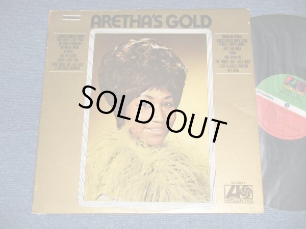 画像1: ARETHA FRANKLIN - ARETHA'S GOLD (Matrix # A) ST-1-691567-B  B)  ST-2-691568-C)  (Ex+/Ex+++ EDSP) / 1969 US AMERICA ORIGINAL 1st Press "GREEN & RED with 1841 BROADWAY Label" Used LP 　