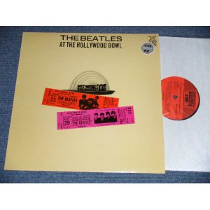 画像: THE BEATLES - AT THE HOLLYWOOD BAWL ( RARE "RED&PRUPLE TICKET on FRONT COVER) (Matrix # A) YEX 969 8-1-1/B) YEX 970 9-1-5 ) (MINT-/MINT)  / 1988 UK ENGLAND REISSUE Used LP 