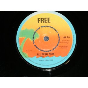 画像: FREE - ALL RIGHT NOW : MY BROTHER TAKE/WASHINGTON WELL  ( Ex++/Ex++) / 1978 Version  UK ENGLAND REISSUE Used 7"Single