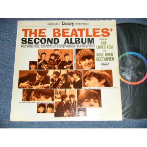 画像: THE BEATLES - SECOND ALBUM (Matrix #   A)ST-1-2080-A5   B)ST-2-2080-A-5  ) ( Ex++/Ex++ Looks:Ex+ STAPPLE Hole)  / 1964 US AMERICA ORIGINAL "BLACK with RAINBOW Label" STEREO Used LP 