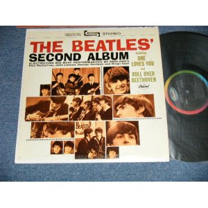 画像: THE BEATLES - SECOND ALBUM (Matrix # A)ST-1-2080-W5#1    HAND WRITING  Style  B)ST-2-2080-W2#2     Typing Style ) (Ex+++/MINT-)  / 1964 US AMERICA ORIGINAL "BLACK with RAINBOW Label" STEREO Used LP 