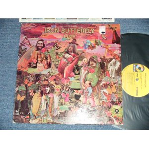 画像:  IRON BUTTERFLY - LIVE ( Ex+/Ex+++ EDSP, STOFC)  / 1970 US AMERICA  ORIGINAL 1st Press "YELLOW with 1841 BROADWAY Label" Used LP 