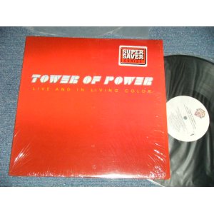 画像: TOWER OF POWER -  LIVE AND IN LIVING COLOR (Matrix # A) BS-1-2924-WW2-1  B) BS-2-2924-WW5  SP )  (Ex+/MINT-)  / 1982 Version? US AMERICA 3rd Press "White Label" Used LP  MINT/MINT) 