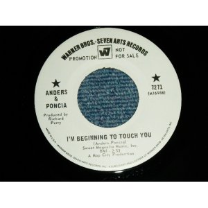 画像: ANDERS & PONCIA - A)I'M BEGINNING TO TOUCH YOU  B)  TAKE HIS LOVE   (MINT-/MINT-)  / 1969 US AMERICA ORIGINAL "WHITE LABEL PROMO" Used  7" Single