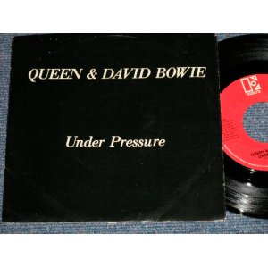 画像: QUEEN & DAVID BOWIE  - A) UNDER PRESURE  B) SOUL BROTHER (Ex++/MINT- ) / 1981 US AMERICA ORIGINAL Used 7"Single with PICTURE SLEEVE 