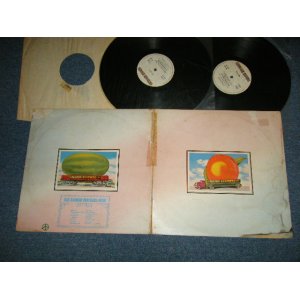 画像: THE ALLMAN BROTHERS BAND -  EAT A PEACH : NO Inserts  (Matrix #A1/B1/C1/D1  )  (VG+/Ex+++ WTRDMG, SWOBC, Tape seam) / 1972 UK ENGLAND  ORIGINAL 1st Press"White BROWN  Label"  Used 2-LP 