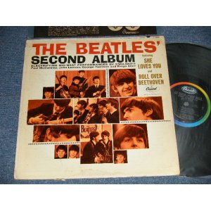 画像: THE BEATLES - SECOND ALBUM (Matrix #  A) T-1-2080-G10    HAND WRITING  Style  B) T-2-2080-G8   HAND WRITING  Style ) (EX+/Ex++ EDSP)  / 1964 US AMERICA ORIGINAL "BLACK with RAINBOW Label" MONO Used LP 