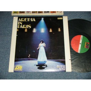 画像: ARETHA FRANKLIN - ARETHA IN PARIS  (MATRIX # ( HAND WRITING STYLE )   A)ST-A-681373-B  B)ST-A-681374-B) ( E+++/Ex+++ : EDSP, CUT OUT  )  / 1968 US AMERICA 1st press "RED & Green Label" "1841 BROADWAY Label" Used LP  