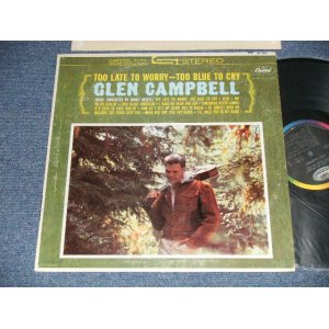 画像: GLEN CAMPBELL - TOO LATE TO WORRY-TOO BLUE TO CRY (Ex++/MINT-)  / 1962 US AMERICA ORIGINAL "BLACK with RAINBOW Label" Used LP 