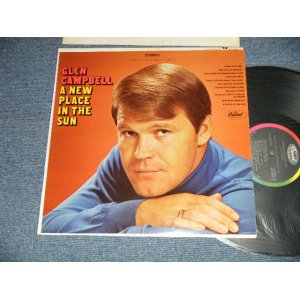 画像: GLEN CAMPBELL - A NEW PLACE IN THE SUN  (Ex+++, Ex+/Ex+++)  / 1968 US AMERICA ORIGINAL "BLACK with RAINBOW Label" Used LP 