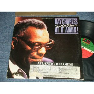 画像: RAY CHARLES -  BROTHER RAY IS AT IT AGAIN!  (Ex+/MINT- B-1:Ex++)  / 1980 US AMERICA ORIGINAL "PROMO" Used LP