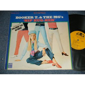 画像: BOOKER T.& THE MG'S - HIP HUG-HER  ( MATRIX #   A) ST-STX-671015-1A  CT  B) ST-STX-671016-1A  CT  )  (Ex+++/Ex+ )  / Maybe 1968-1969 Version? US AMERICA 2nd Press "Yellow with 1841 BROARDWAY credit LabeL" STEREO Used LP 